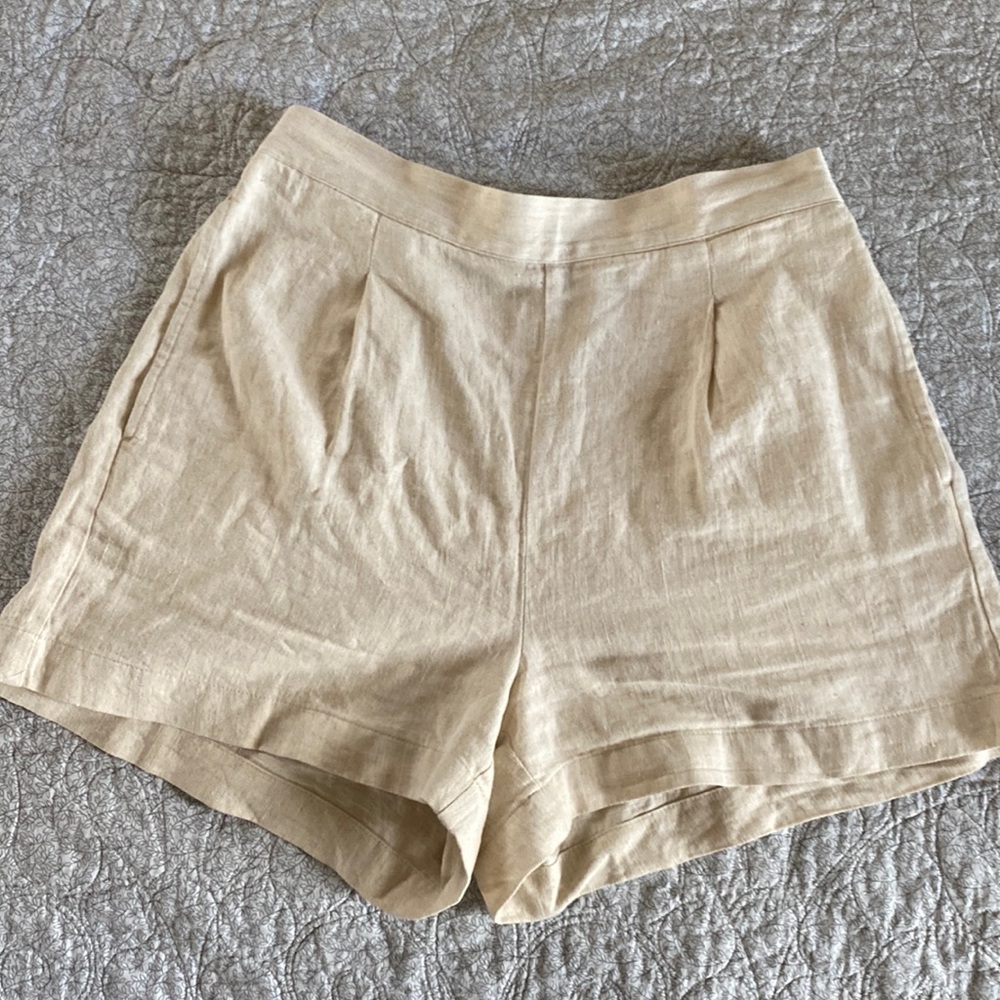 Madewell Clean Pull-On Shorts in Linen-Cotton